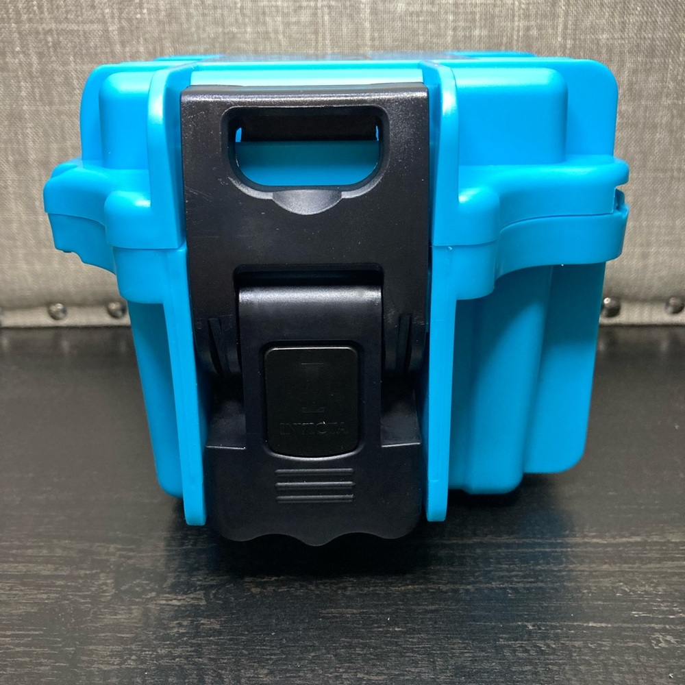 Invicta Dive Case Slot Single Watch Water Proof Case Brand New - Turquoise - Picture 3 of 5